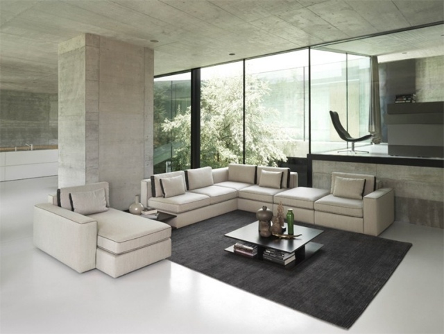 salon design moderne canapé-modulable-De-Sede