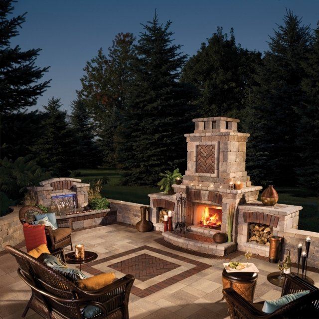 Aménagement terrasse avec cheminée ou foyer: 23 idées