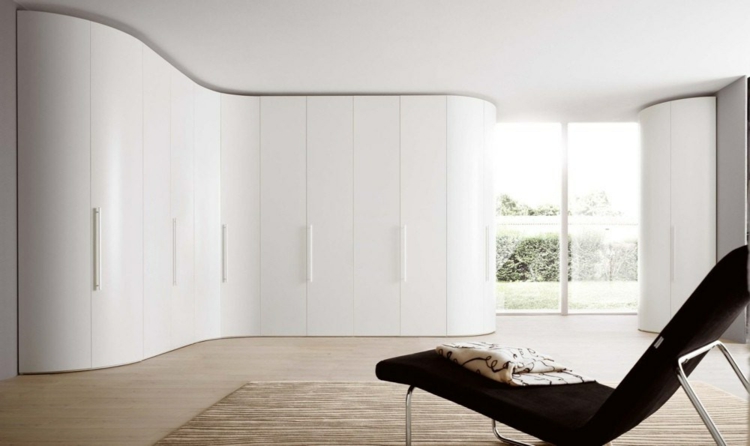 armoire de rangement blanc-forme-ondulante-irrégulière