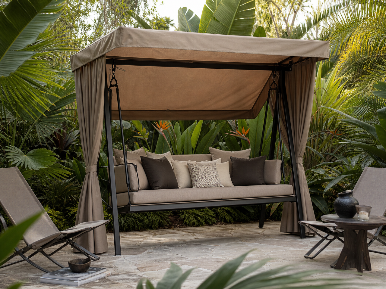 balancelle-jardin-City-Camp-design-Annette-Hinterwirth-Dedon