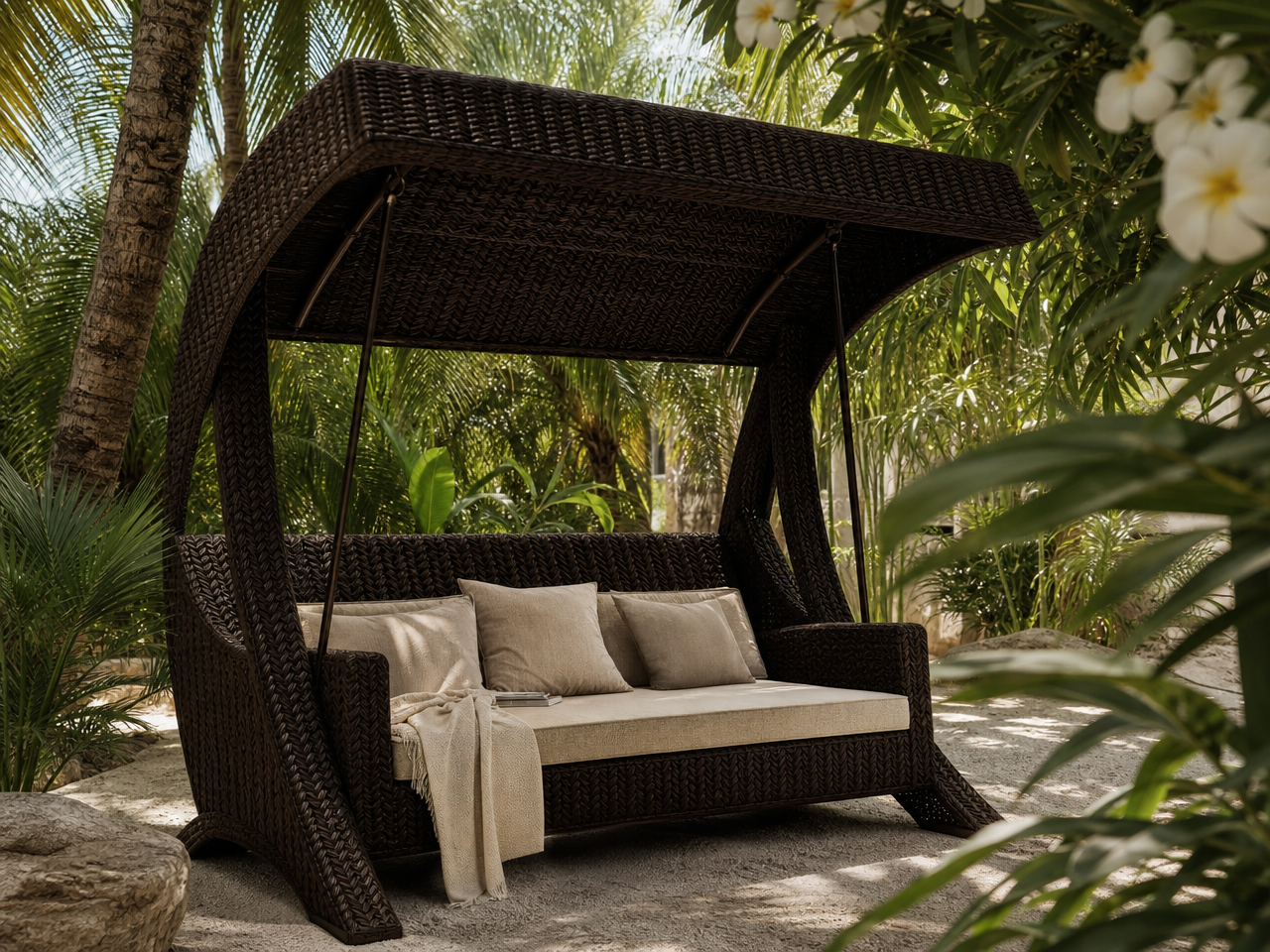 balancelle de jardin design Ocean-Wave-Alexander-Rose