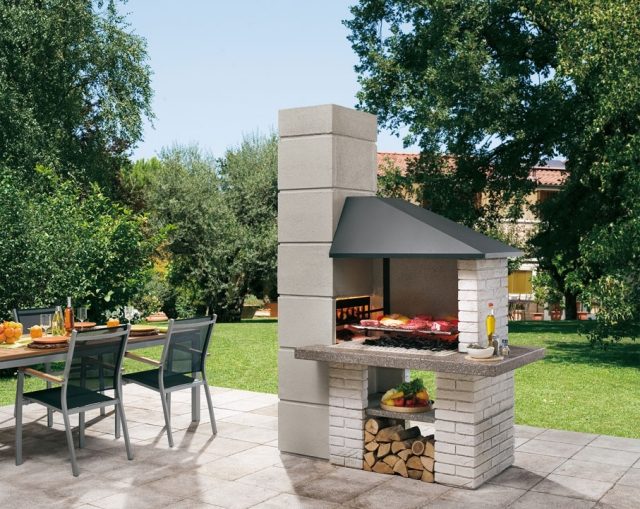 barbecue-exterieur-Palazzetti-grilles-bois barbecue extérieur