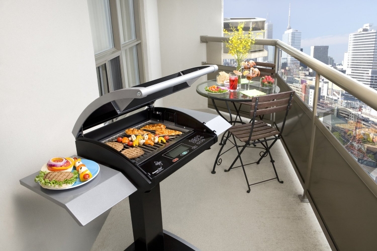 barbecue-portable-électrique-moderne-balcon barbecue portable