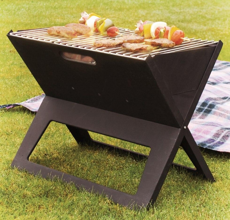 barbecue-portable-charbon-noir-jardin