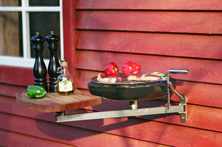 barbecue-portable-fixé-mur-balcon barbecue portable