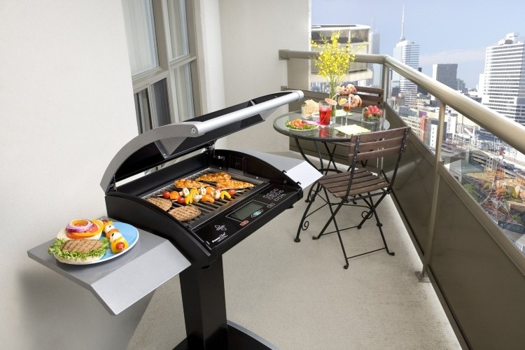 barbecue-portable-électrique-moderne-balcon