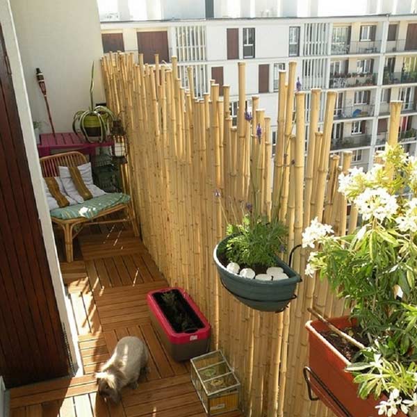 brise-vue balcon bambou-cannes-garde-corps