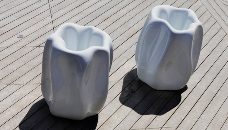 cache-pots design New Wave Serraluga terrasse-balcon