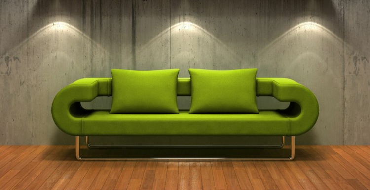 canapé-moderne-vert-desin-original canapé moderne