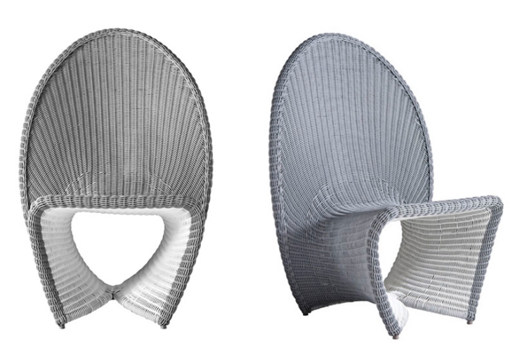 chaise-design-Fabio-Novembre-couleur-grise-forme-coeur