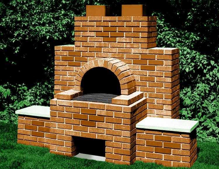 comment construire barbecue en brique cheminée