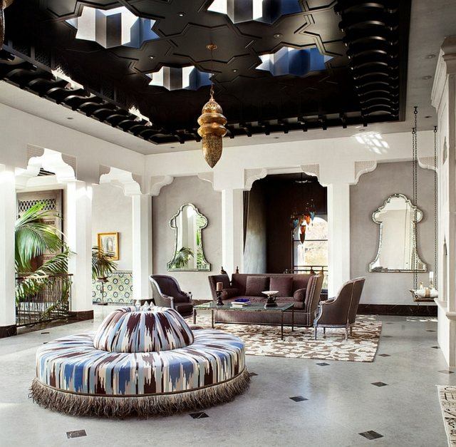Décoration salon marocain 38 idées originales ! Salon marocain design vert