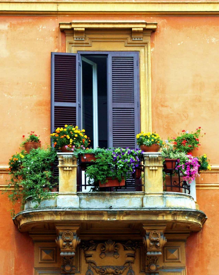décorer son balcon plantes fleurs pots jardinières