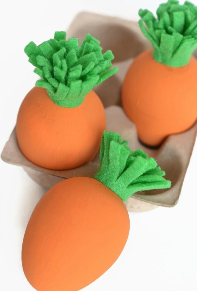 deco-Paques-carottes-oeufs-orange déco de Pâques