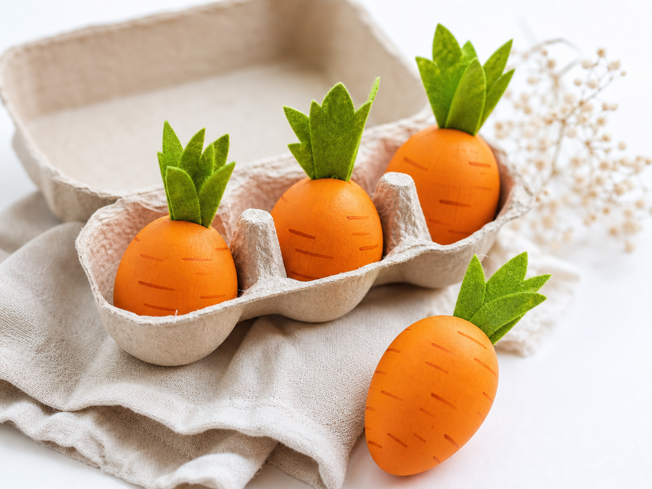deco-Paques-carottes-oeufs-orange déco de Pâques