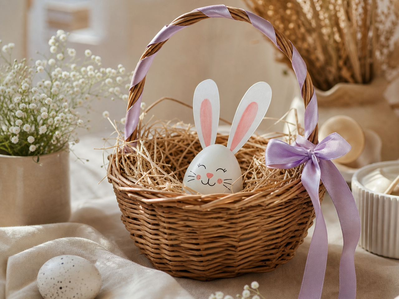 deco-Paques-oeuf-lapin-carottes-tissu déco de Pâques