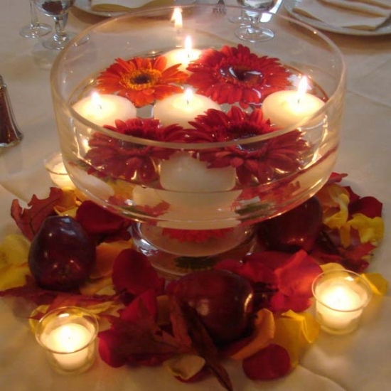 déco-de-table-gerberas-bougies