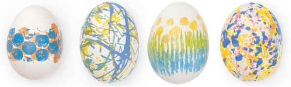 idées de décoration œufs de Pâques peinture-acrylique