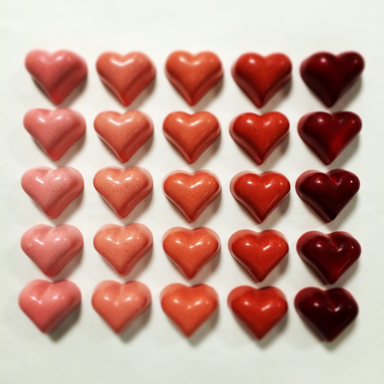 idées cadeaux St Valentin 2015 chocolats-forme-coeur