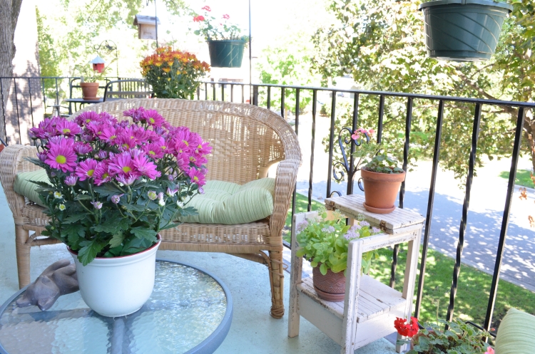 idées déco pour balcon plantes-fleurs-pots