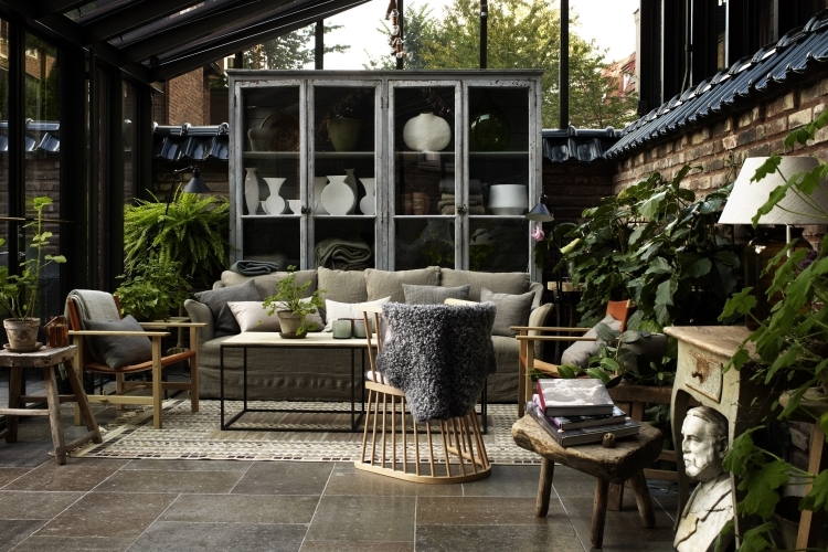 jardin hiver maison véranda style scandinave