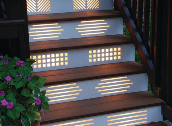 luminaire-extérieur-marches-jardin-original