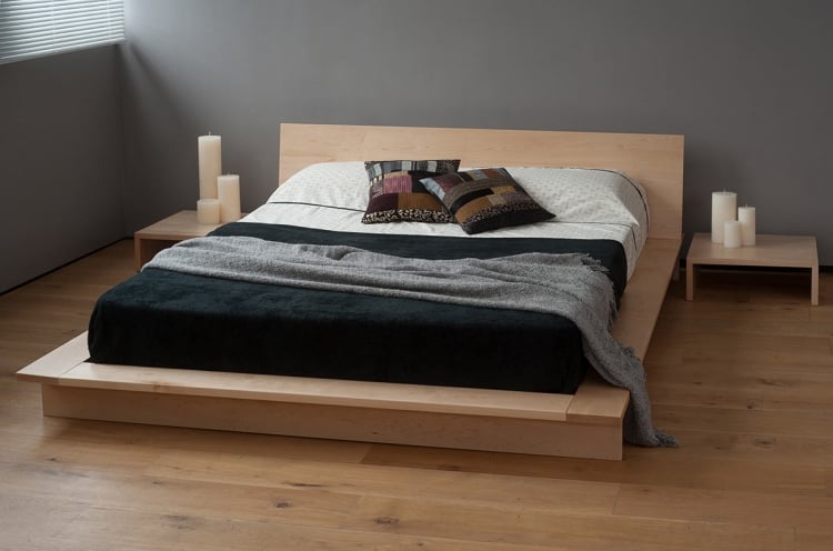 meuble bois massif grand-lit-chambre-coucher