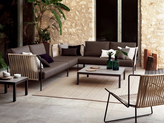 meubles-jardin-Niso-Expormim-canapé-angle-marron