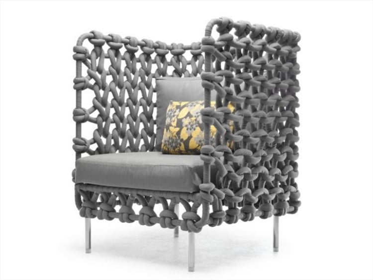 meubles de jardin design fauteuil-cube-tressé-Kenneth-Cobonpue