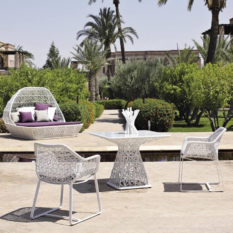 meubles de jardin piscine aluminum blanc design kettal