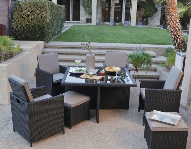 Meubles de jardin en résine tressée- pas chers et pratiques