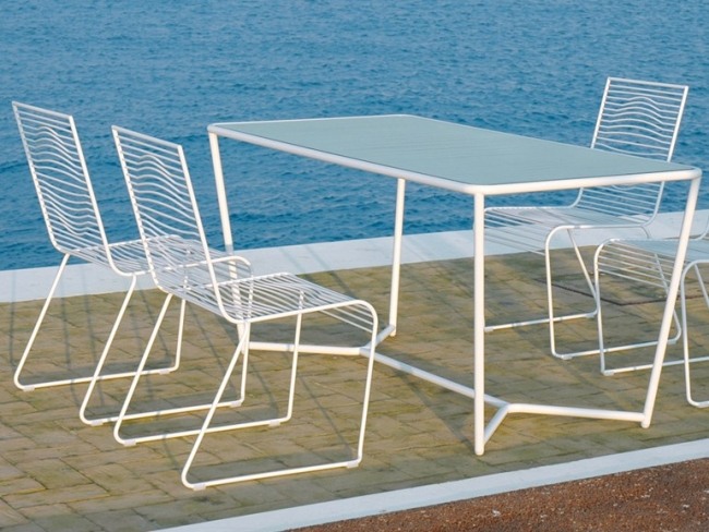 meubles-jardin-table-chaises-métalliques-Grid-CIACCI-GROUP