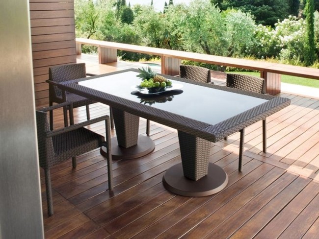 meubles-jardin-table-chaises-rotin-Saint-Tropez-Roberti-Rattan meubles de jardin