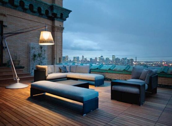 meubles de terrasse design Dedon salon Slim Line