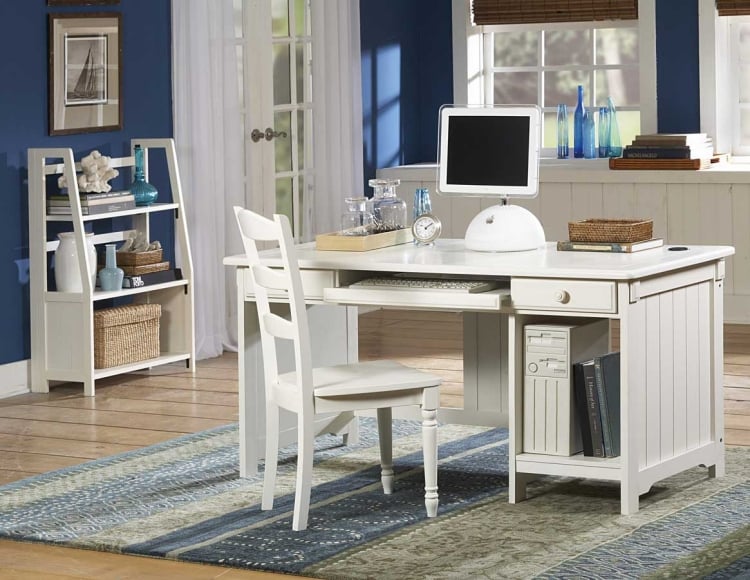 mobilier-de-bureau-domicile-bois-chaise-etageres-ordinateur