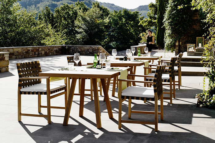 mobilier-jardin-teck-Tribu-tables-chaises-terrasse mobilier de jardin en teck