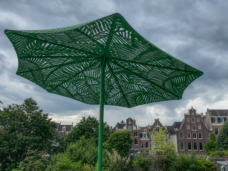 parasol-terrasse-vert-éco-Shadylace-Droog parasol de balcon