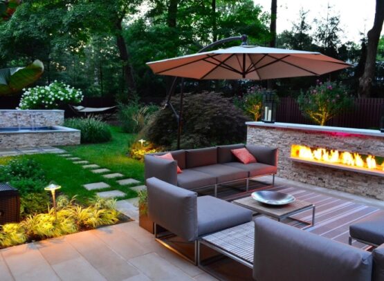 parasol-terrasse-inclinable-design-élégant-cheminée