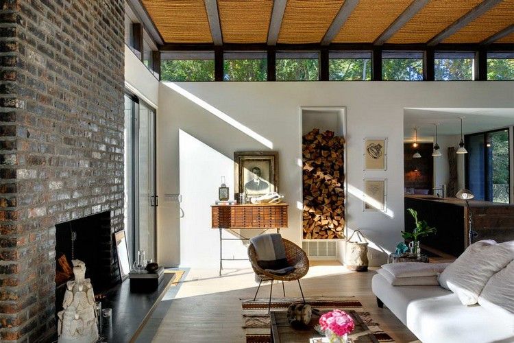 Parement en pierre pour la cheminée comment le choisir? Brique cheminée inspiration