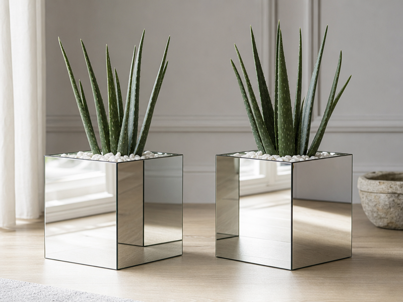 jardinières design miroir aloès-Lingo-Roberto-Garbugli-Tonelli-Design