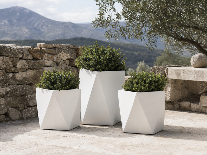 jardinières design géométriques Faz-Ramon-Esteve-VONDOM