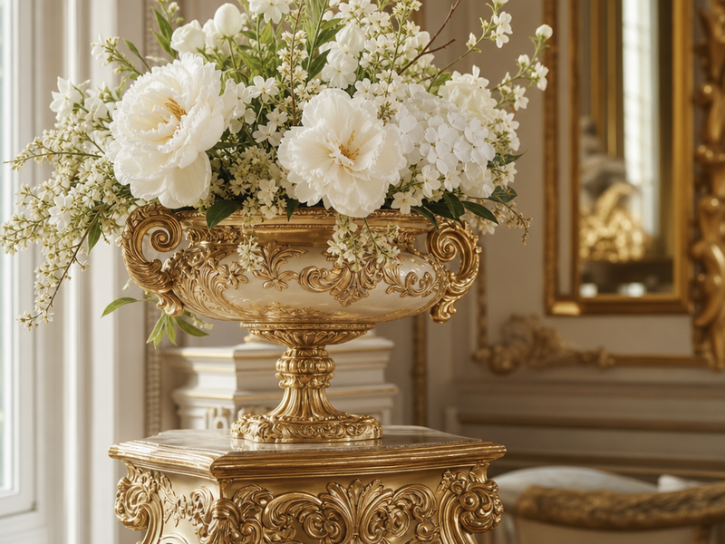 porte-pot-design-luxe-ornements-baroques-Silik