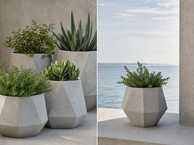 jardinières design béton-gris-Grigio-Garpa