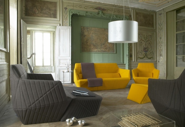 salon-classique-fauteuil canapé ligne roset Facett-moderne