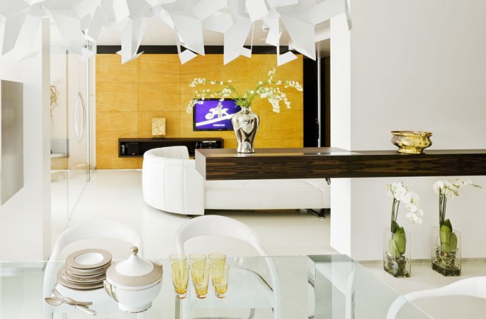 salon moderne design Fedorova mur-accent-jaune