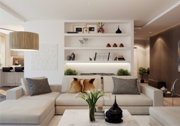 salon moderne design meuble canapé angle-blancs
