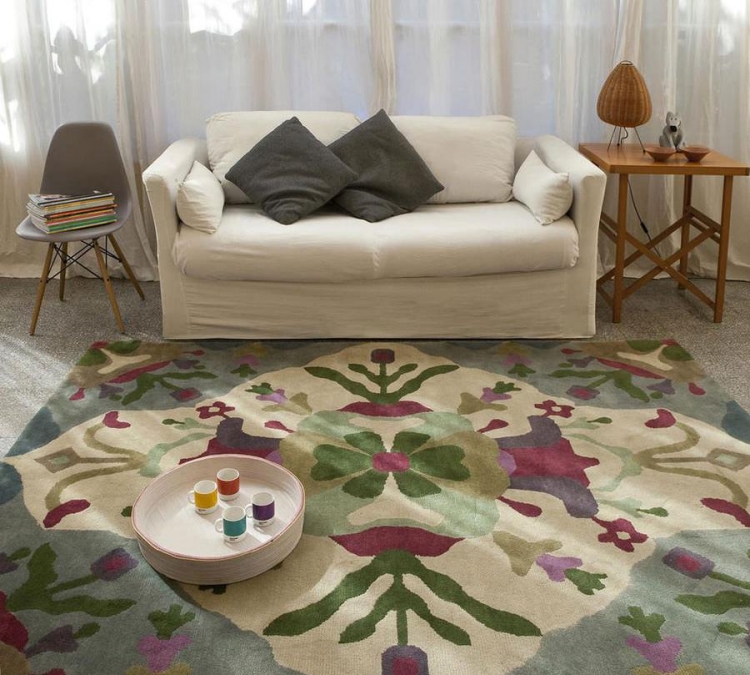 tapis design motifs floraux Victoria-Sybilla-Nanimarquina