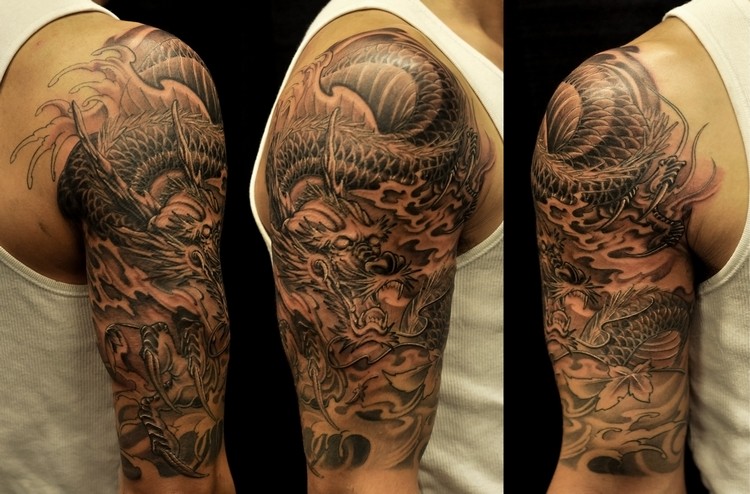 tatouage-dragon-homme-bras