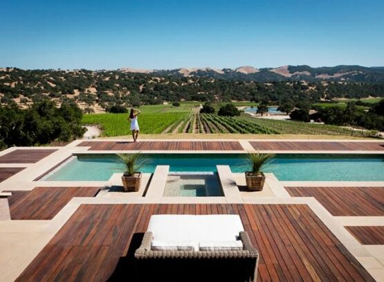 terrasse-en-bois-piscine-rectangulaire-vue-magnifique