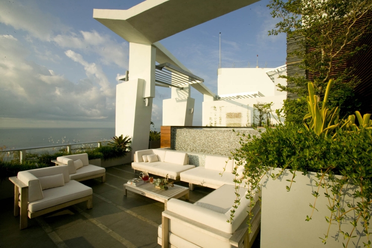 terrasse sur toit plat Miami-coin-salon-extérieur-luxe